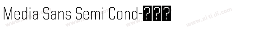 Media Sans Semi Cond字体转换